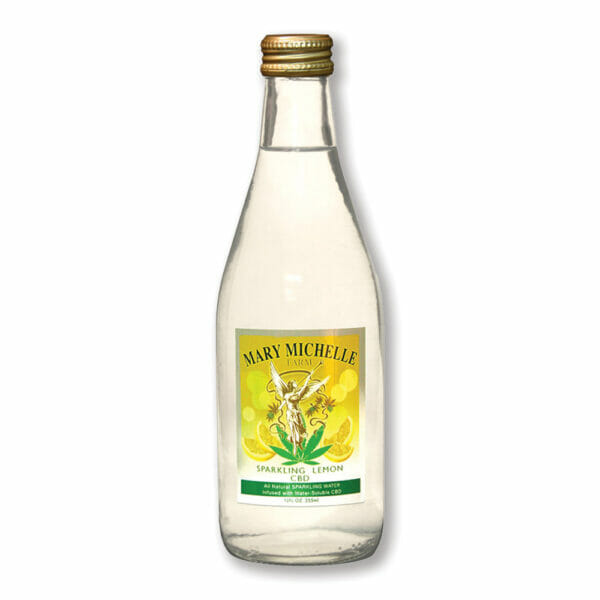 Sparkling Lemon CBD Beverage - Front Label